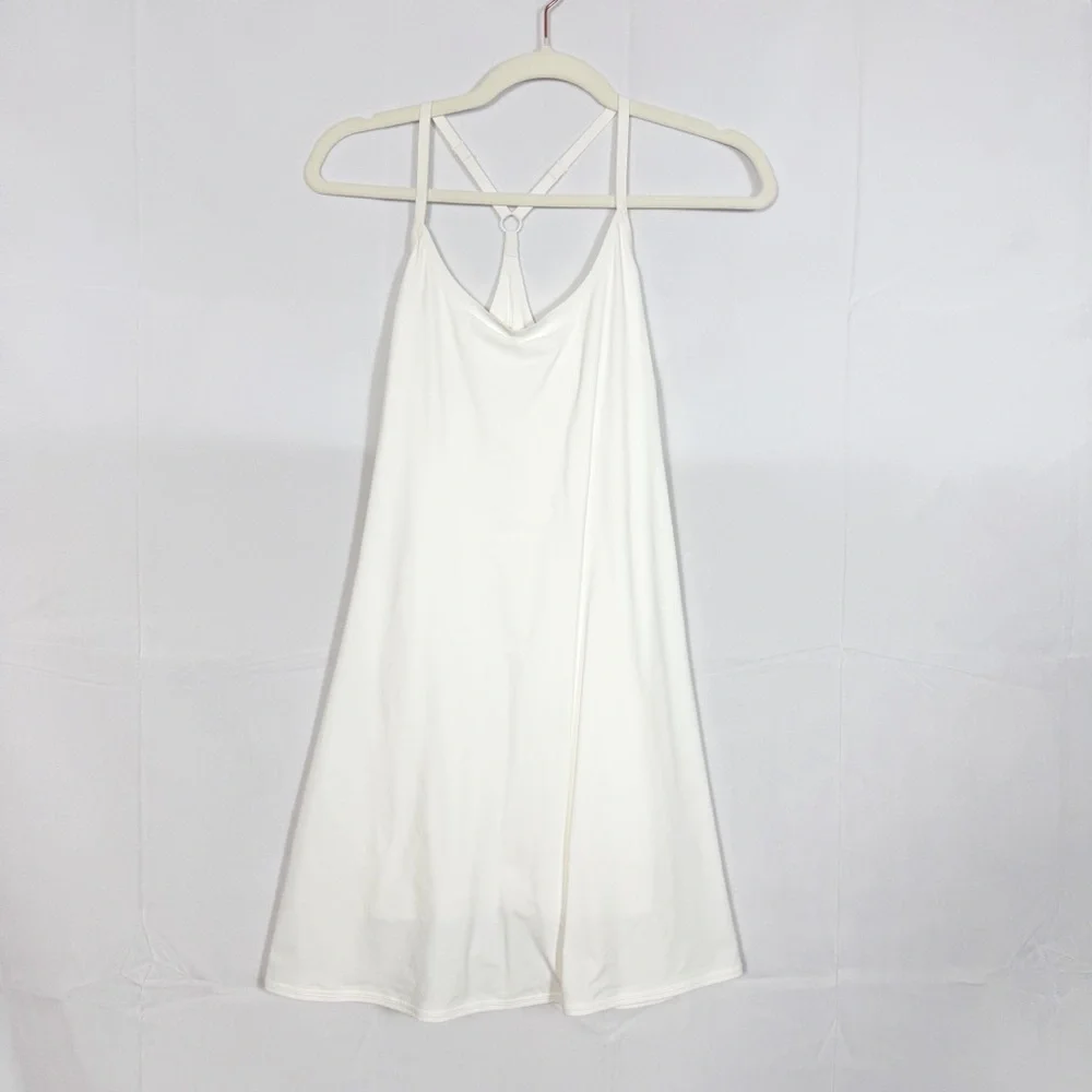 Outdoor Voices The Exercise Dress Tennis Athletic Workout White Lined - Picture 2 of 14